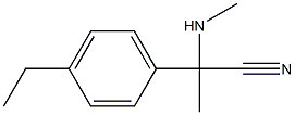 2-(4-ethylphenyl)-2-(methylamino)propanenitrile Struktur