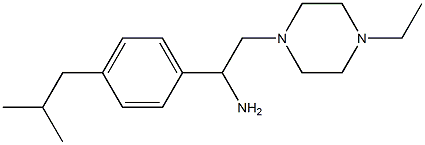 2-(4-Ethyl-piperazin-1-yl)-1-(4-isobutyl-phenyl)-ethylamine Struktur