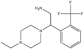 2-(4-ethylpiperazin-1-yl)-2-[2-(trifluoromethyl)phenyl]ethan-1-amine Struktur