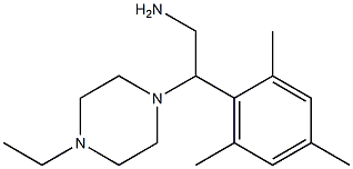 2-(4-ethylpiperazin-1-yl)-2-mesitylethanamine Struktur