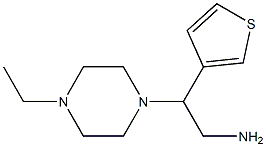 2-(4-ethylpiperazin-1-yl)-2-thien-3-ylethanamine Struktur