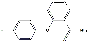 2-(4-fluorophenoxy)benzene-1-carbothioamide Struktur