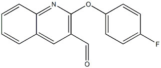 2-(4-fluorophenoxy)quinoline-3-carbaldehyde Struktur