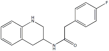 2-(4-fluorophenyl)-N-(1,2,3,4-tetrahydroquinolin-3-yl)acetamide Struktur