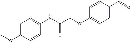 2-(4-formylphenoxy)-N-(4-methoxyphenyl)acetamide Struktur