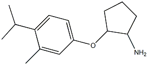 2-(4-isopropyl-3-methylphenoxy)cyclopentanamine Struktur