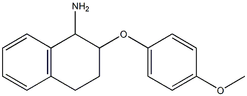 2-(4-methoxyphenoxy)-1,2,3,4-tetrahydronaphthalen-1-amine Struktur