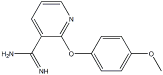 2-(4-methoxyphenoxy)pyridine-3-carboximidamide Struktur