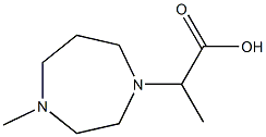 2-(4-methyl-1,4-diazepan-1-yl)propanoic acid Struktur