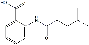 2-(4-methylpentanamido)benzoic acid Struktur