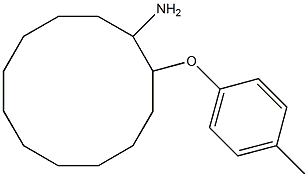 2-(4-methylphenoxy)cyclododecan-1-amine Struktur