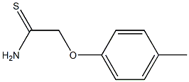 2-(4-methylphenoxy)ethanethioamide Struktur