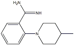 2-(4-methylpiperidin-1-yl)benzene-1-carboximidamide Struktur