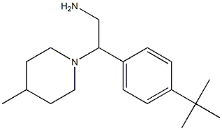 2-(4-tert-butylphenyl)-2-(4-methylpiperidin-1-yl)ethan-1-amine Struktur