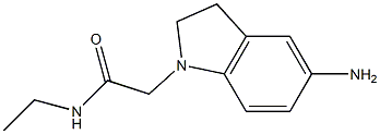 2-(5-amino-2,3-dihydro-1H-indol-1-yl)-N-ethylacetamide Struktur