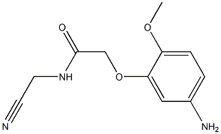 2-(5-amino-2-methoxyphenoxy)-N-(cyanomethyl)acetamide Struktur