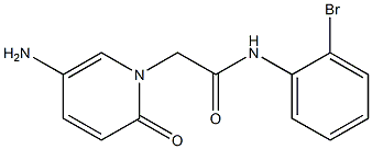 2-(5-amino-2-oxo-1,2-dihydropyridin-1-yl)-N-(2-bromophenyl)acetamide Struktur