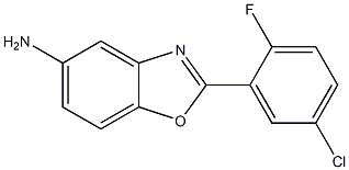 2-(5-chloro-2-fluorophenyl)-1,3-benzoxazol-5-amine Struktur