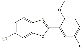 2-(5-chloro-2-methoxyphenyl)-1,3-benzoxazol-6-amine Struktur