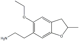 2-(5-ethoxy-2-methyl-2,3-dihydro-1-benzofuran-6-yl)ethan-1-amine Struktur