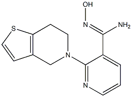 2-(6,7-dihydrothieno[3,2-c]pyridin-5(4H)-yl)-N'-hydroxypyridine-3-carboximidamide Struktur