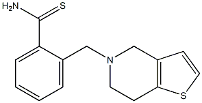 2-(6,7-dihydrothieno[3,2-c]pyridin-5(4H)-ylmethyl)benzenecarbothioamide Struktur