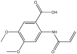 2-(acryloylamino)-4,5-dimethoxybenzoic acid Struktur