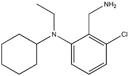 2-(aminomethyl)-3-chloro-N-cyclohexyl-N-ethylaniline Struktur