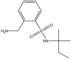 2-(aminomethyl)-N-(1,1-dimethylpropyl)benzenesulfonamide Struktur