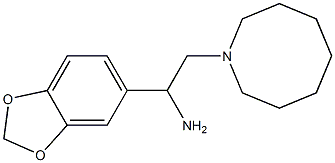 2-(azocan-1-yl)-1-(2H-1,3-benzodioxol-5-yl)ethan-1-amine Structure