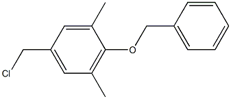 2-(benzyloxy)-5-(chloromethyl)-1,3-dimethylbenzene Struktur