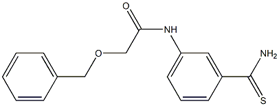 2-(benzyloxy)-N-(3-carbamothioylphenyl)acetamide Struktur