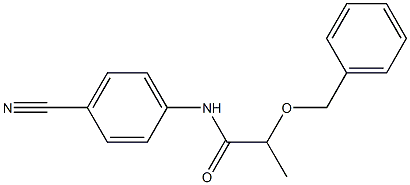 2-(benzyloxy)-N-(4-cyanophenyl)propanamide Struktur