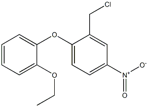 2-(chloromethyl)-1-(2-ethoxyphenoxy)-4-nitrobenzene Struktur