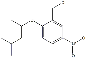 2-(chloromethyl)-1-[(4-methylpentan-2-yl)oxy]-4-nitrobenzene Struktur