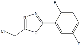 2-(chloromethyl)-5-(2,5-difluorophenyl)-1,3,4-oxadiazole Struktur