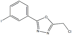 2-(chloromethyl)-5-(3-iodophenyl)-1,3,4-oxadiazole Struktur