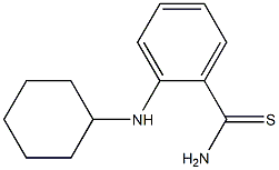 2-(cyclohexylamino)benzene-1-carbothioamide Struktur