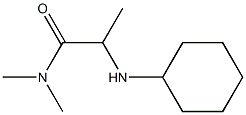 2-(cyclohexylamino)-N,N-dimethylpropanamide Struktur