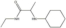 2-(cyclohexylamino)-N-ethylpropanamide Struktur