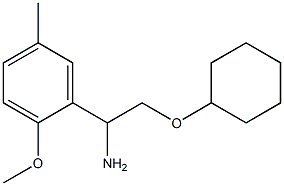 2-(cyclohexyloxy)-1-(2-methoxy-5-methylphenyl)ethanamine Struktur