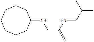 2-(cyclooctylamino)-N-(2-methylpropyl)acetamide Struktur