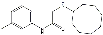 2-(cyclooctylamino)-N-(3-methylphenyl)acetamide Struktur