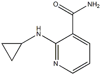 2-(cyclopropylamino)pyridine-3-carboxamide Struktur