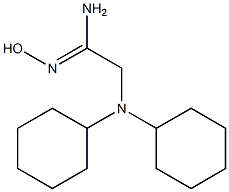 2-(dicyclohexylamino)-N'-hydroxyethanimidamide Struktur