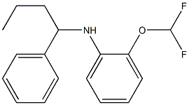 2-(difluoromethoxy)-N-(1-phenylbutyl)aniline Struktur