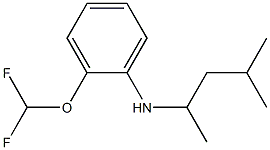 2-(difluoromethoxy)-N-(4-methylpentan-2-yl)aniline Struktur