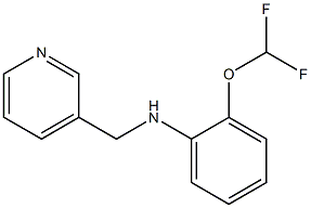 2-(difluoromethoxy)-N-(pyridin-3-ylmethyl)aniline Struktur