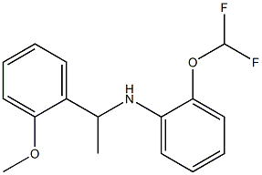 2-(difluoromethoxy)-N-[1-(2-methoxyphenyl)ethyl]aniline Struktur