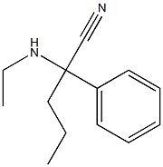 2-(ethylamino)-2-phenylpentanenitrile Struktur